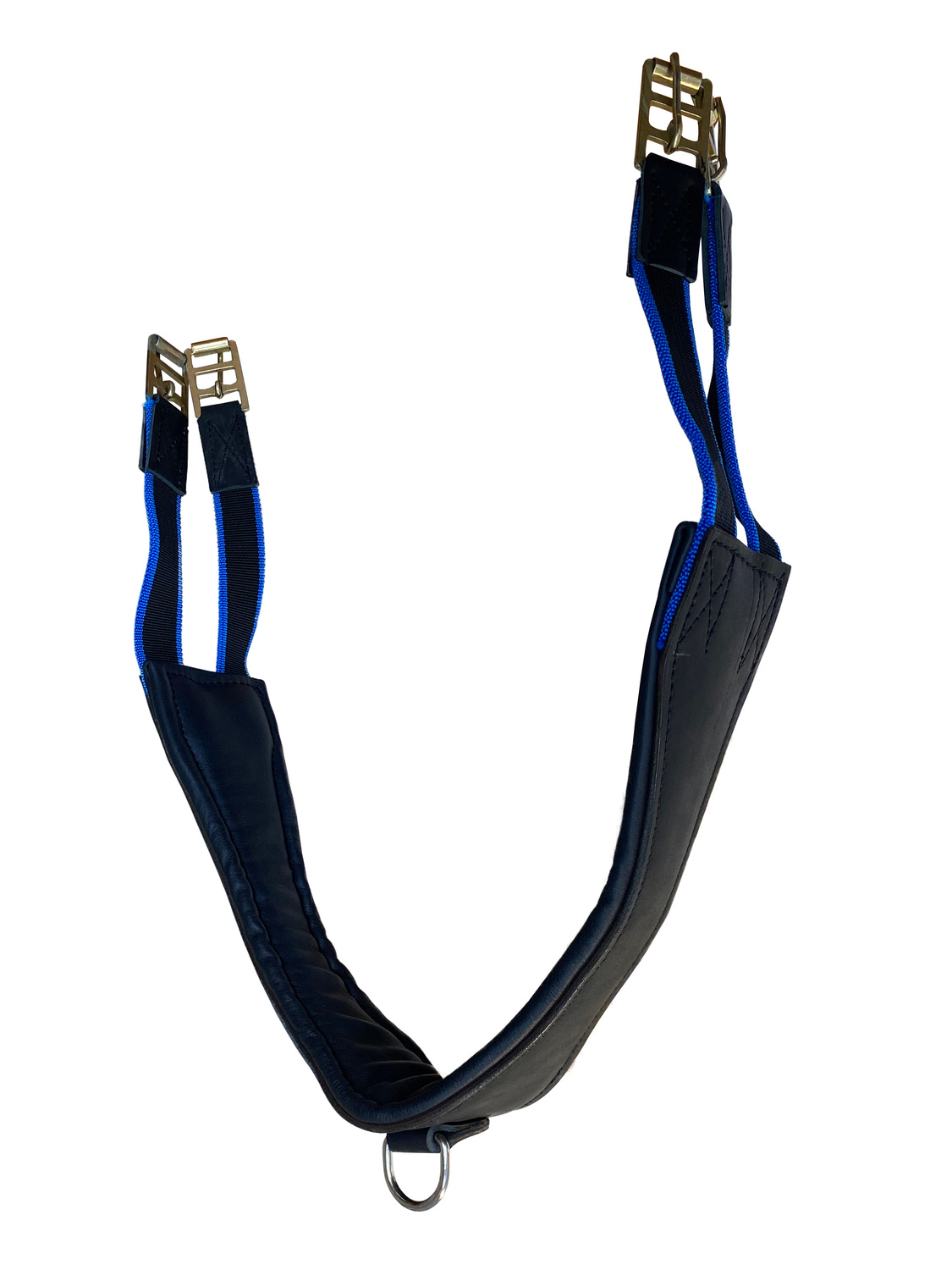 Подпруга кожаная с резинками с 2 сторон 110 см